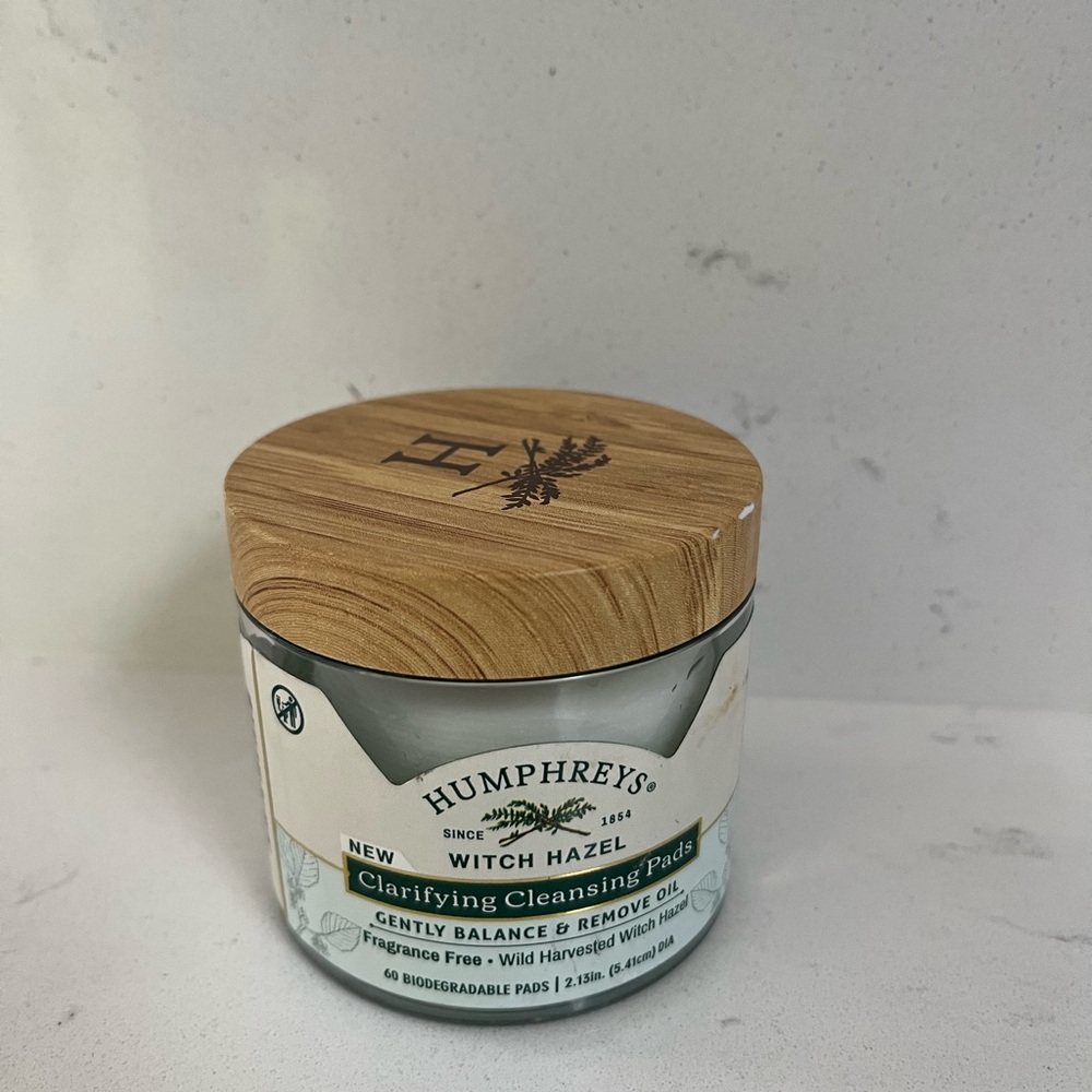 New Humphreys Witch Hazel Pads 60 remove oil & gently balance skin! Anti-aging